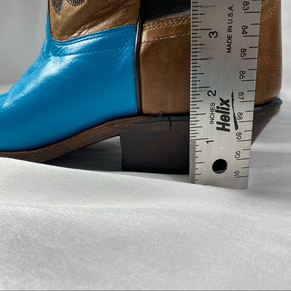 Old West size 8.5 custom painted western boots - Picture 10 of 12